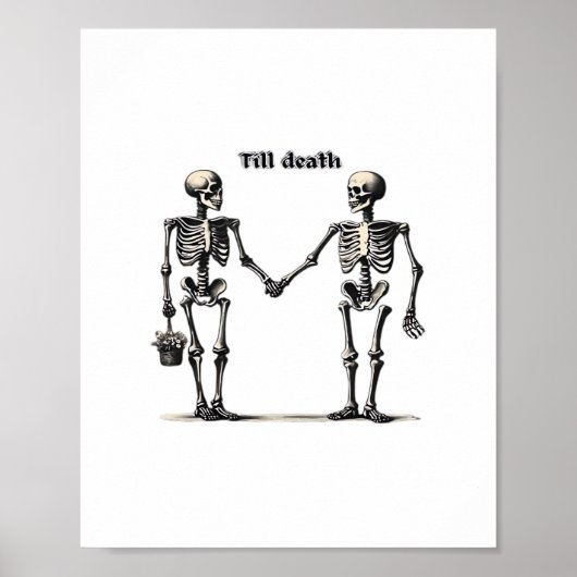 Till Death Do Us Part Classic – Funny Love Quote ポスター (正面)