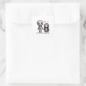 Till Death Do Us Part Classic – Funny Wedding Quot スクエアシール (バッグ)