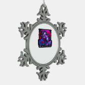 Till Death Do Us Part Classic – Grim Reaper Romanc スノーフレークピューターオーナメント (左)