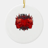 Till Death Do Us Part Classic – Skeleton Slogan セラミックオーナメント (正面)