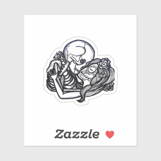 Till Death Do Us Part Classic – Spooky Skeleton Sl シール (シート)