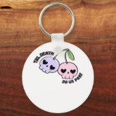 Till Death Do Us Part - Cute Goth Skull Design Cla キーホルダー (正面)