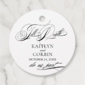 Till Death Do Us Part Elegant Gothic Wedding フェイバータグ (正面)