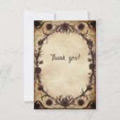 Till Death Do Us Part Gothicスタイルありがとう 出欠カード (正面)