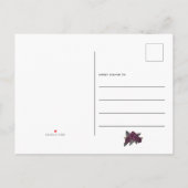 Till Death Do Us Part Gothicバラ日付を保存 案内ポストカード (裏面)