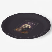 Till Death Do Us Part Gothic Skeletons Wedding ペーパープレート (アングル)