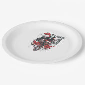 Till Death Do Us Part – Minimalist Skeleton Art Fo ペーパープレート (アングル)