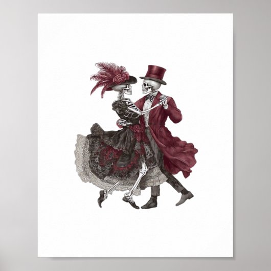 Till Death Do Us Part - Skeleton ビクトリアン Coule ポスター (正面)