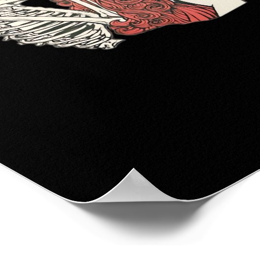 Till Death Do Us Part Skeleton Art Classic ポスター (角)