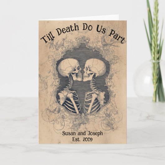Till Death Do Us Part Skeleton Couples カード (正面)