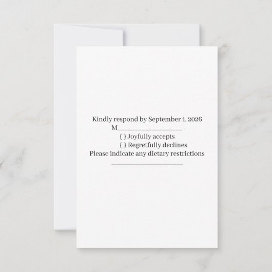 Till Death Do Us Part Skeleton RSVP (裏面)