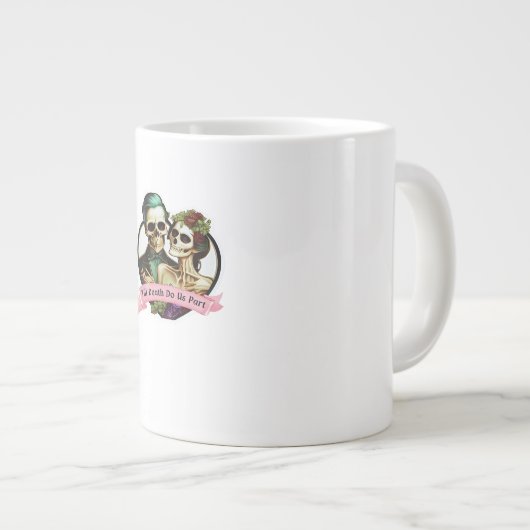 Till Death Do Us Part Skeleton Valentine Classic S ジャンボコーヒーマグカップ (正面右)
