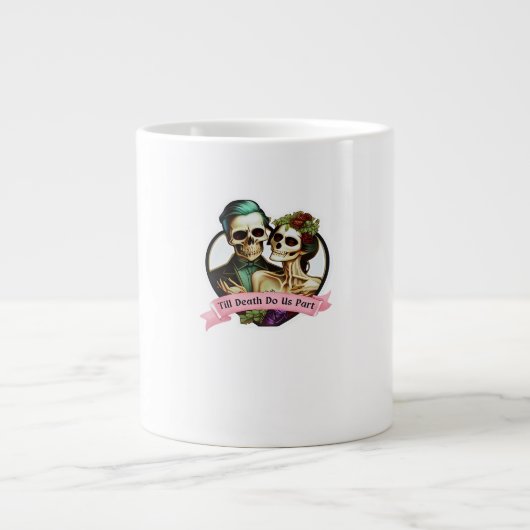 Till Death Do Us Part Skeleton Valentine Classic S ジャンボコーヒーマグカップ (正面)