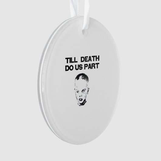 Till Death Do Us Part Sloth Classic Design オーナメント (正面)