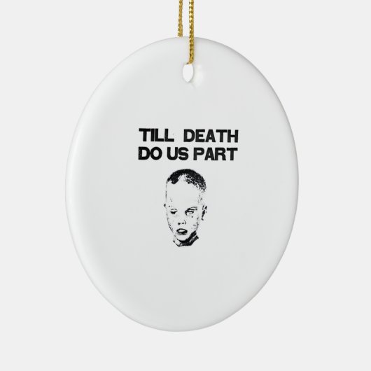 Till Death Do Us Part Sloth Classic Design セラミックオーナメント (右)