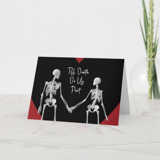 Till Death Do Us Part Valentine's Day Card opt1 サンキューカード (正面)