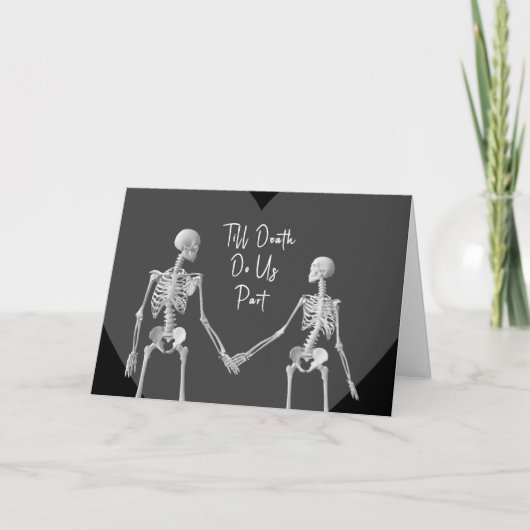 Till Death Do Us Part Valentine's Day Card opt4 サンキューカード (正面)