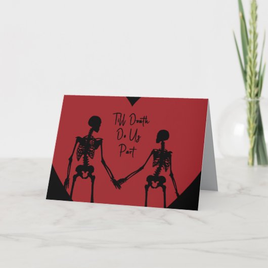 Till Death Do Us Part Valentine's Day Card opt6 サンキューカード (正面)