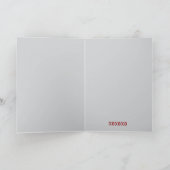 Till Death Do Us Part Valentine's Day Card Red サンキューカード (内部)