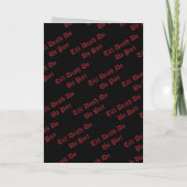 Till Death Do Us Part Valentine's Day Card Red サンキューカード (裏面)