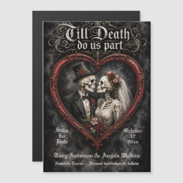 Till Death Do Us Part Wedding Save the Date マグネット招待状
