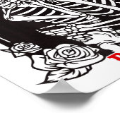 Till Death Do Us Part Wedding Skeleton Couple Vale ポスター (角)