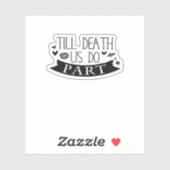 Till Death Do Us Part Wedding Vows Classic シール (シート)