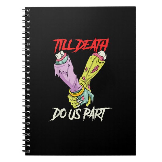 Till Death Do Us Part Zombie Hands Death Pastel Go ノートブック (正面)