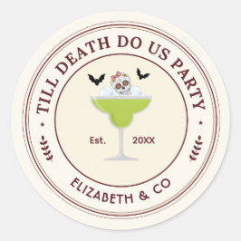 Till Death Do Us Party スカルマルガリータ バチェロレッテ ラウンドシール