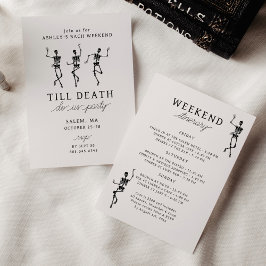 Till Death Do Us Party バチェロレッテ・ウィークエンド 招待状