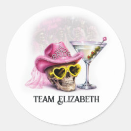 Till Death Do Us Party 楽しい花嫁チーム バチェラー・パーティー ラウンドシール