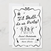 Till Death Do Us Party Bachelorette Weekend 招待状 (正面)