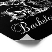 Till Death Do Us Party Funny Skeleton Drinking Che ポスター (角)