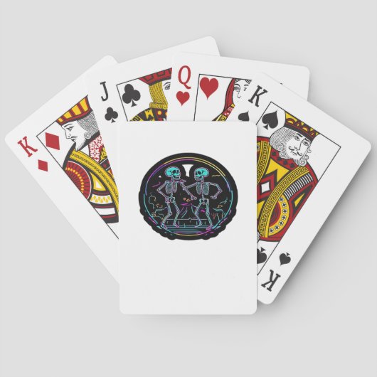 Till Death Do Us Party Skeleton Dance Classic Look トランプ (裏面)