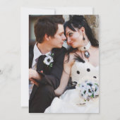 Till Death Gothicフローラガーデン結婚写真 招待状 (裏面)