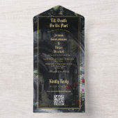 Till Death Gothic Ruins QR Code Wedding オールインワン招待状 (内側)