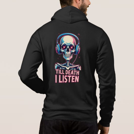 Till Death, I - Skeleton 聞 Audiophile パーカ (裏面)