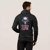 Till Death, I - Skeleton 聞 Audiophile パーカ (裏面フル)