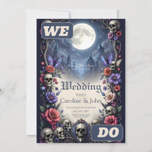 Till Death & Moonlight Bind Us.  招待状 (正面)