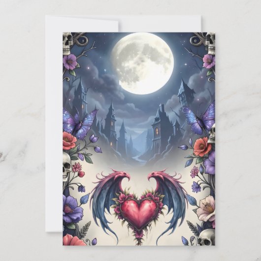 Till Death & Moonlight Bind Us.  招待状 (裏面)