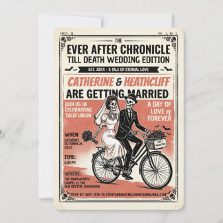 Till Death ON BIKE ギャザット ウェディング インビテーション