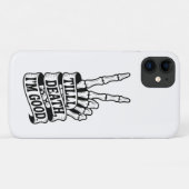 Till Death Peace Hand Skeleton Case-Mate iPhoneケース (裏面(横))