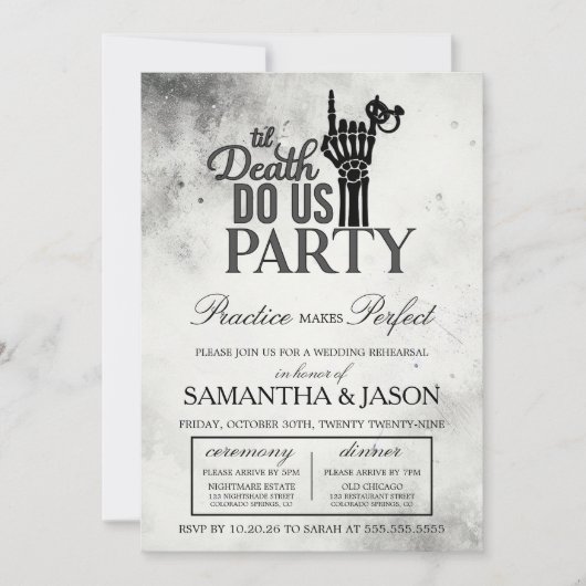 Till Death Rehearsal 招待状 (正面)