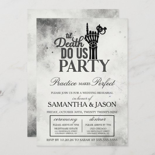 Till Death Rehearsal 招待状 (正面/裏面)