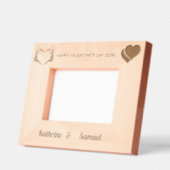 Till Death Skeleton Hands Heart Valentine's Day レーザー彫刻フレーム (左)