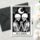 Till Death Tarot Gothic Engagement & Wedding カード