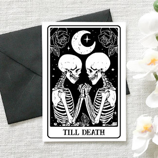 Till Death Tarot Gothic Engagement & Wedding カード