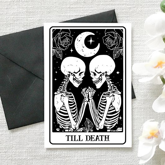 Till Death Tarot Gothic Engagement & Wedding カード