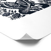 Till Death We – スケルトンカップルゴシックデザインクラス ポスター (角)