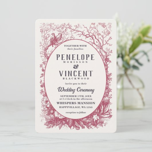 Till Death Wedding Invitation 招待状 (スタンド正面)